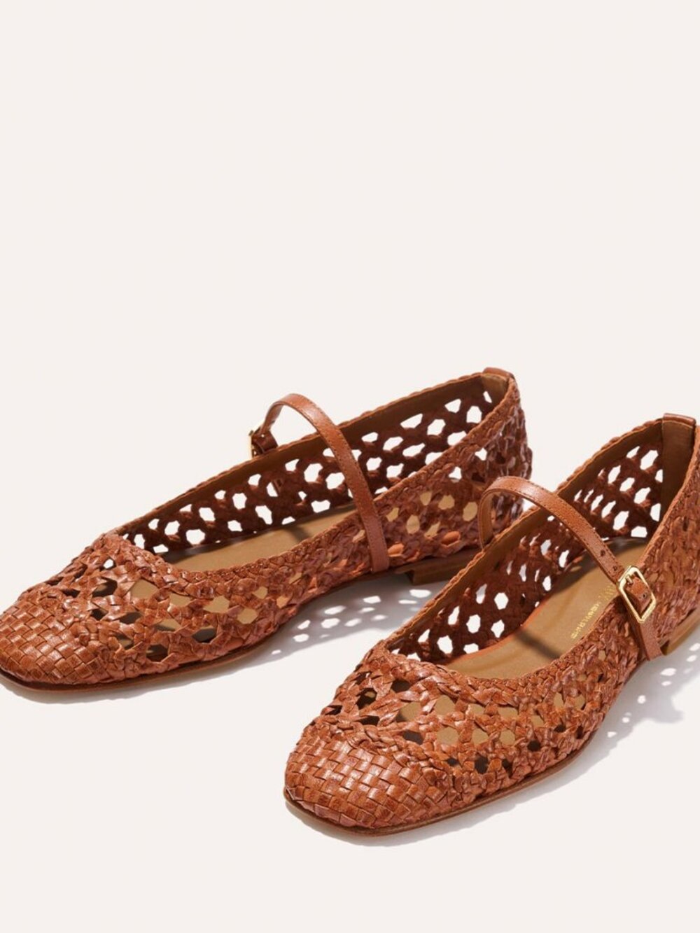 Margaux The Fonteyn Jane Saddle Woven Leather Flats